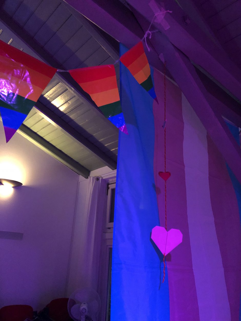 Die Party Deko wurde über viele Stunden hinweg liebevoll gebastelt.